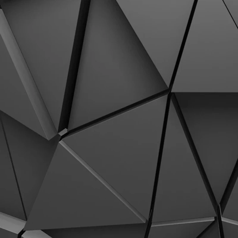 3D абстрактный серый треугольный фон с геометрическим рисунком большая настенная