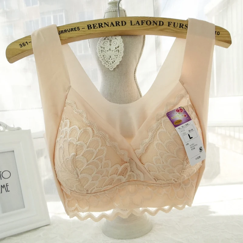 Женское эластичное нижнее белье бюстгальтер без косточек размера плюс 6XL|Бюстье