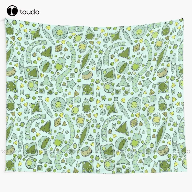 

Tessellating Diatoms For Skirts Duvets Notebooks Graphic Tees Etc Tapestry Home Funny Tapestry Background Wall Printed Tapestry