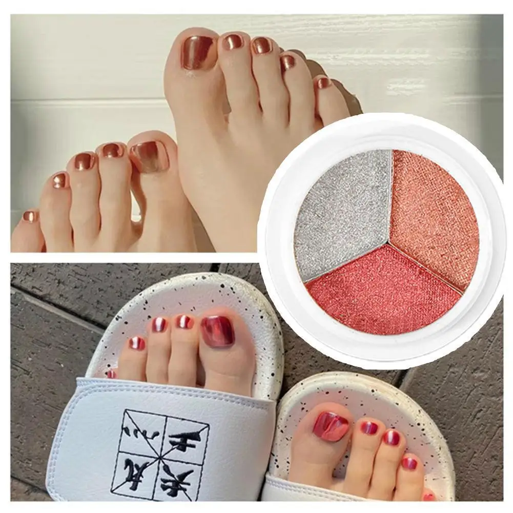 

Nail Art Three-color Magic Mirror Powder Japanese Powder Powder Bright Non-flying Art Super Mirror Nail Titaniumgoldp U4D5