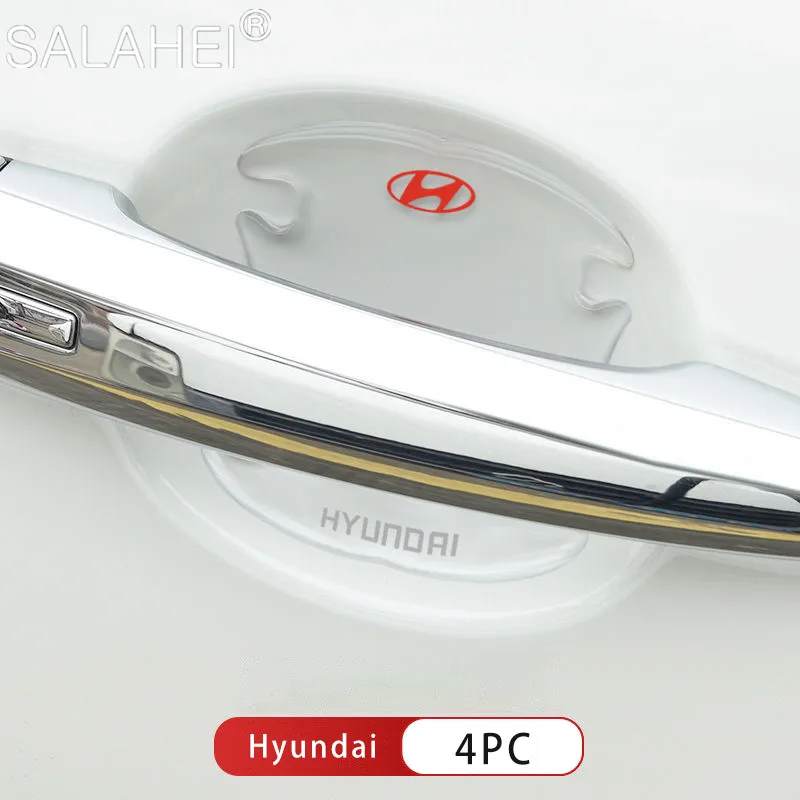 

4PCS Car Door Bowl Protection Cover Sticker For Hyundai Tucson Creta Accent I30 Sonata Elantra Solaris Ioniq Mistra Verna Encino