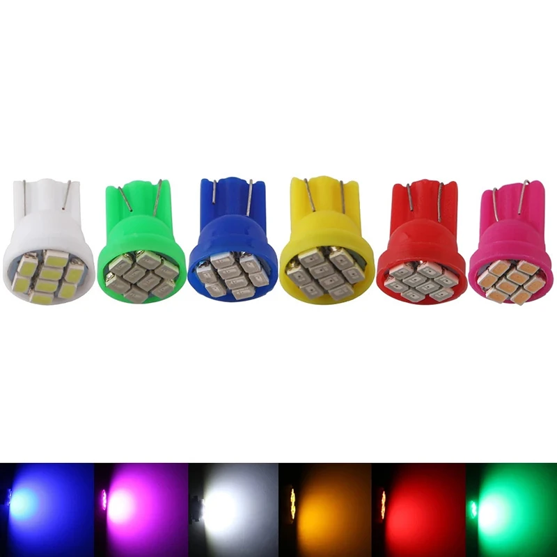 

10 светодиодный т. Светодиодная лампа 12 В T10 8SMD 1206 чипы светодиодсветодиодный Сменные лампы для автомобиля купольная карта дверь подсветсвет...