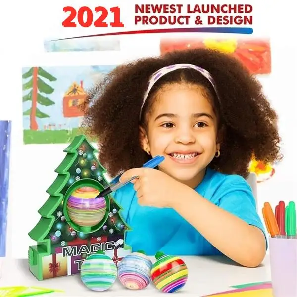 

DIY Kids Drawing Toys Easter Egg Painting Kit Christmas Tree Ornaments Decoration Balls Educational Craft Toy Set Children Gifts