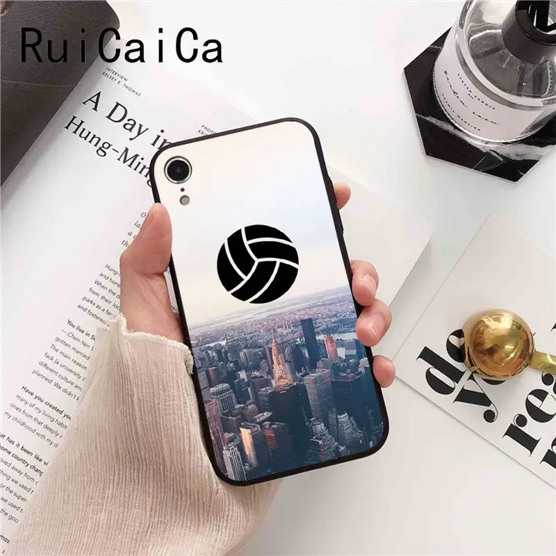 Ruicaica I love Volleyball Custom Photo Soft Phone Case for iPhone 8 7 6 6S 6Plus X XS MAX 5 5S SE XR 10 Cover | Мобильные телефоны