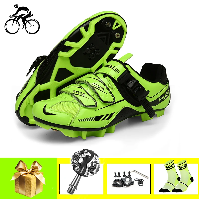 

Cycling Shoes Mtb Men Women Zapatillas Ciclismo Mtb Spd Pedals Mountain Bike Sneakers Breathable Self-Locking Racing Mtb Shoes