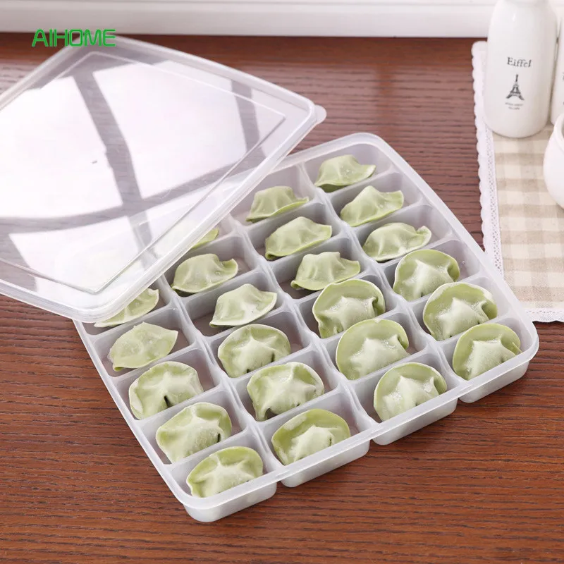 Пластиковые пельменей хранения холодильник коробки домашний ледник Wonton