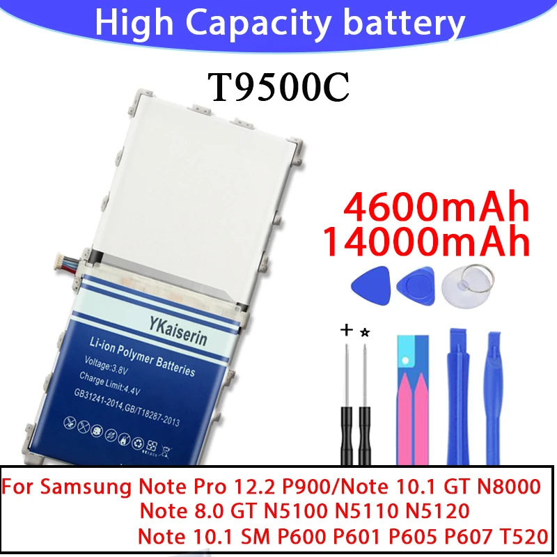 Аккумулятор для Samsung Galaxy Note 8 0 10 1 Pro 12 2 GT P5100 N5100 N5110 N5120 N8000 N8010 P7500 SM P600 P601 P900 P901 P905 Tab