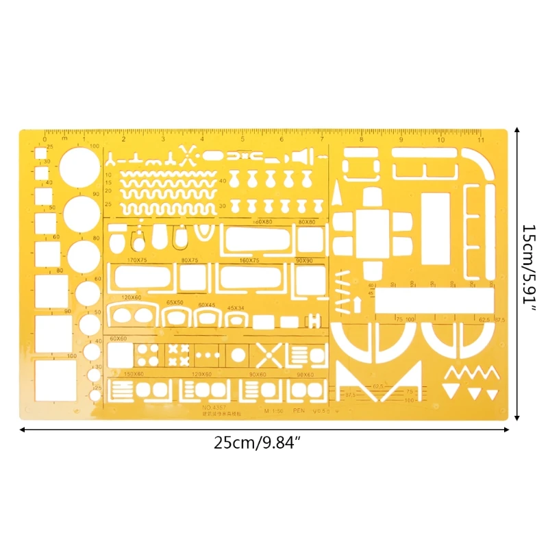 1:50 портной весы Математика архитектура инженер чертеж линейки черчения шаблон