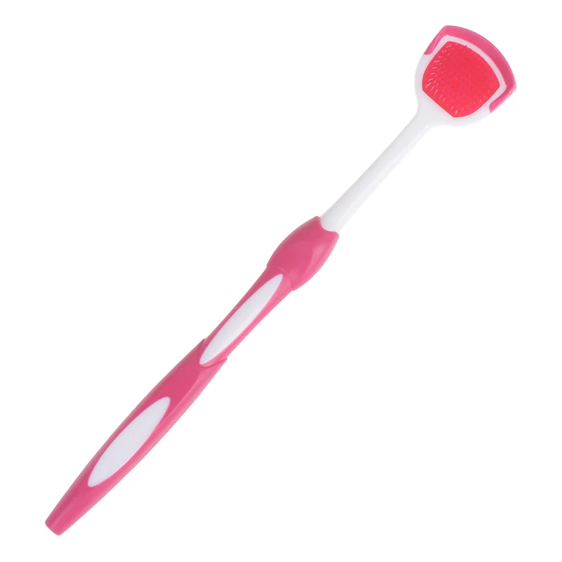 

1pcs Tongue Coating Brush Tongue Cleaner Fresh Breath Scraper Oral Care Tool Soft Silicone Tongue Brush Cleaning