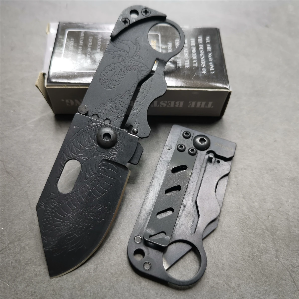 12 шт./лот 4 7 &quotножи 55 56HRC EDC многоцелевой нож мини брелок многофункциональный