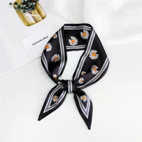 luxury brand skinny scarf women silk scarf for ladies belt head scarf clivia print handbag long 8610cm