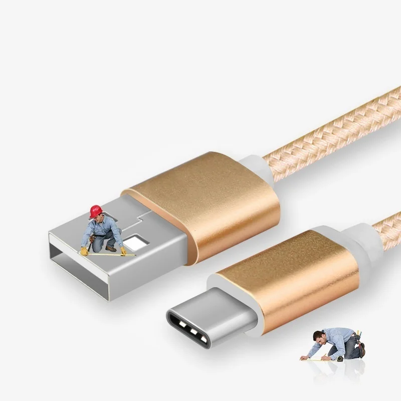 Плетеный зарядный кабель USB Type C для Samsung S10 S20 A50 A70 A90 A51 A71 A81 A91 | Мобильные телефоны и