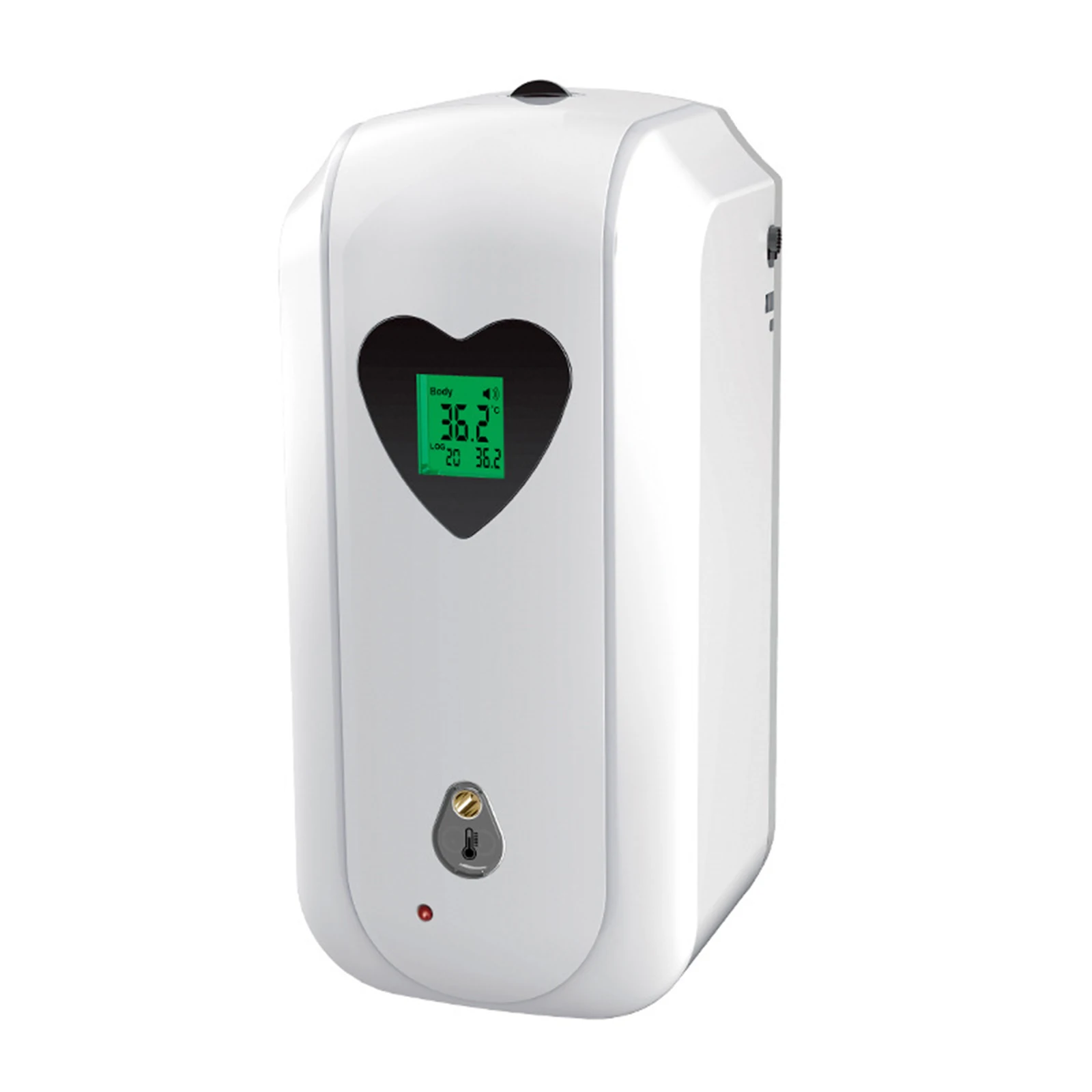 

Automatic Alcohol Dispenser with Body Temperature Measurement Touchless Soap Dispenser with Temperature Alarm 850ML WWO66