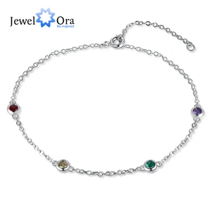 Браслет-цепочка Женский, 2-4 камня, на заказ