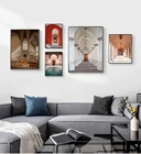 Современные скандинавские винтажные постеры с изображением двери Марокко всемирно известные архитектурные художественные картины для гостиной Картина на холсте домашний декор