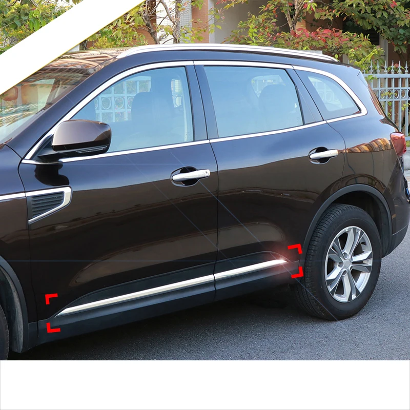 Lsrtw2017 нержавеющая сталь автомобильные молдинги на кузов для renault koleos 2016 2017 2018 2nd