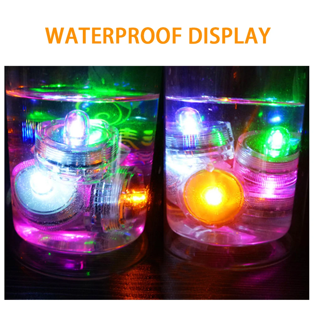 12 шт. светодиодный водонепроницаемый светильник в форме свечи работающий от