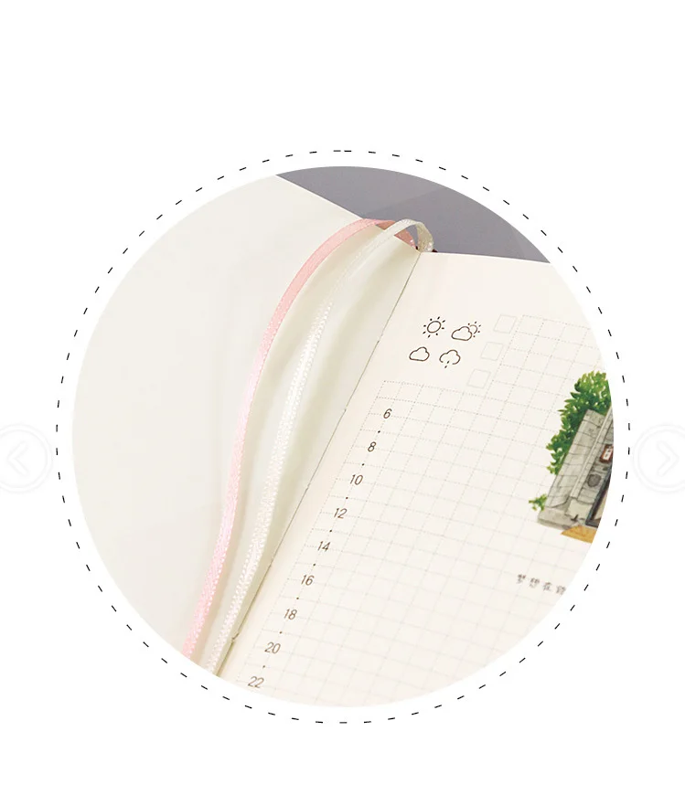 Милый блокнот для путешественников, Kawaii ежедневник, ежедневник,, Filofax, еженедельный ежедневный блокнот для путешественников с цветными страницами, канцелярские принадлежности