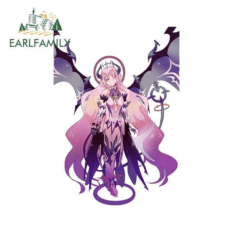 

EARLFAMILY 13cm x 9.2cm for Elsword Nisha Car Stickers Creative Sunscreen Decals Personality Scratch Proof Vehicle Car Styling