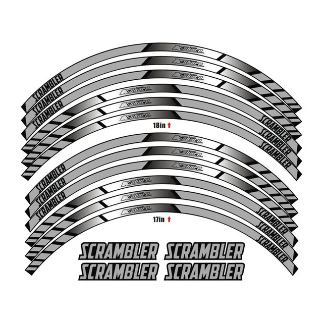 

Аксессуары для гоночного оборудования на мотоцикле, украшение обода колеса, клейкая светоотражающая наклейка, наклейка для DUCATI SCRAMBLER