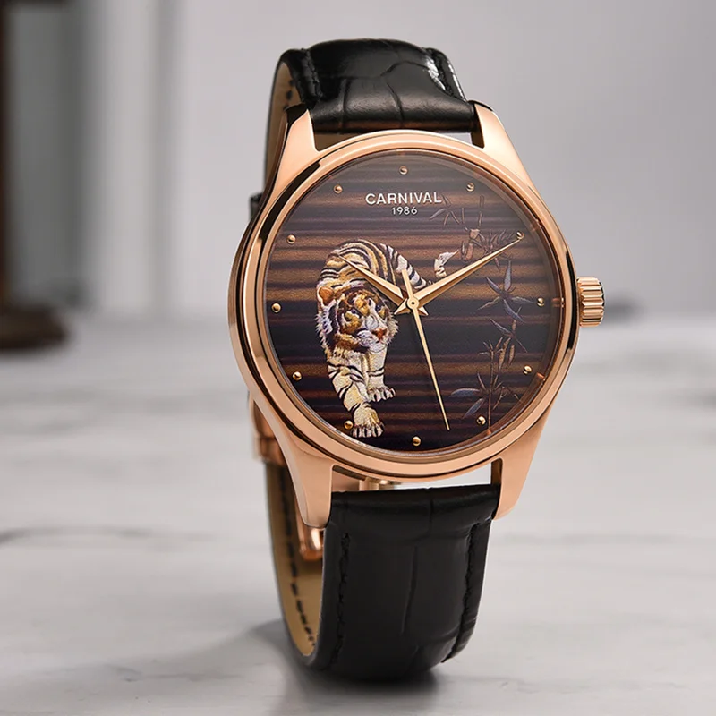 

Automatic NH36 Men Watches Luxury Brand Switzerland Carnival Mechanical Watch Men Sapphire Waterproof Tiger reloj hombre montre