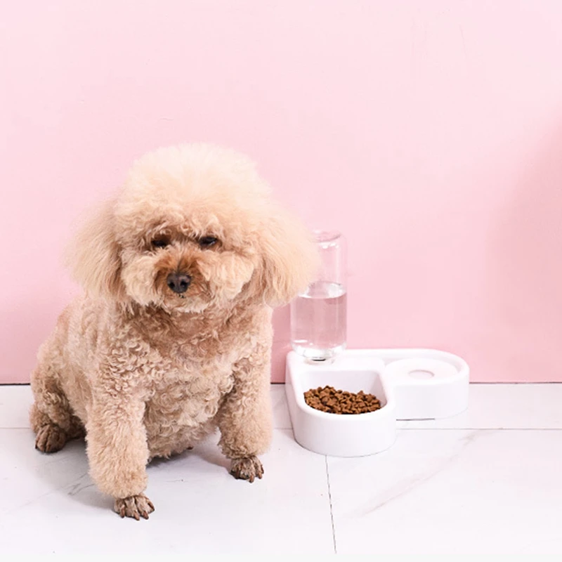 Кормушка для домашних животных автоматические двойные миски воды углы еды