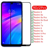 9d screen protector tempered glass case on redmi 8a pro dual 7a 6a 5a 4a 4x 8 7 6 pro 5 4 a x cover for xiaomi protective coque