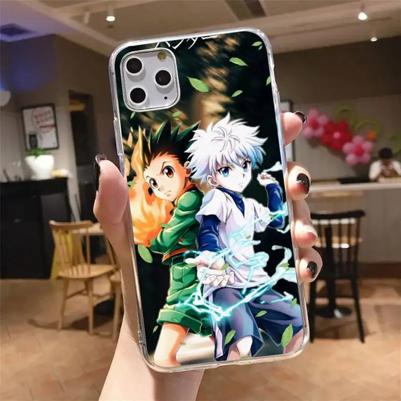 

Killua Zaoldyeck hunter x hunter Phone Case Transparent for iPhone 6 7 8 11 12 s mini pro X XS XR MAX Plus cover funda shell