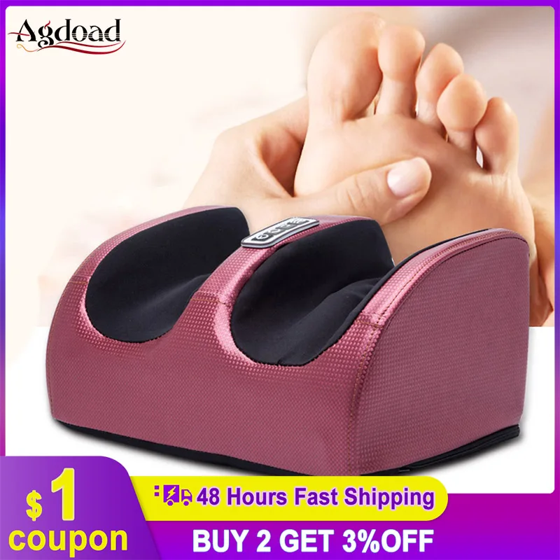 

Electric Heating Foot Massage Machine 3 Levels Kneading Pressing Foot Massager Relax Muscle Arm Leg Massage Device