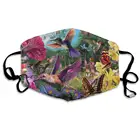 Идеальный подарок для взрослых мальчиков и девочек, Пыленепроницаемая маска на заказ, колибри и бабочки, медовая розовая фиолетовая маска для защиты лица