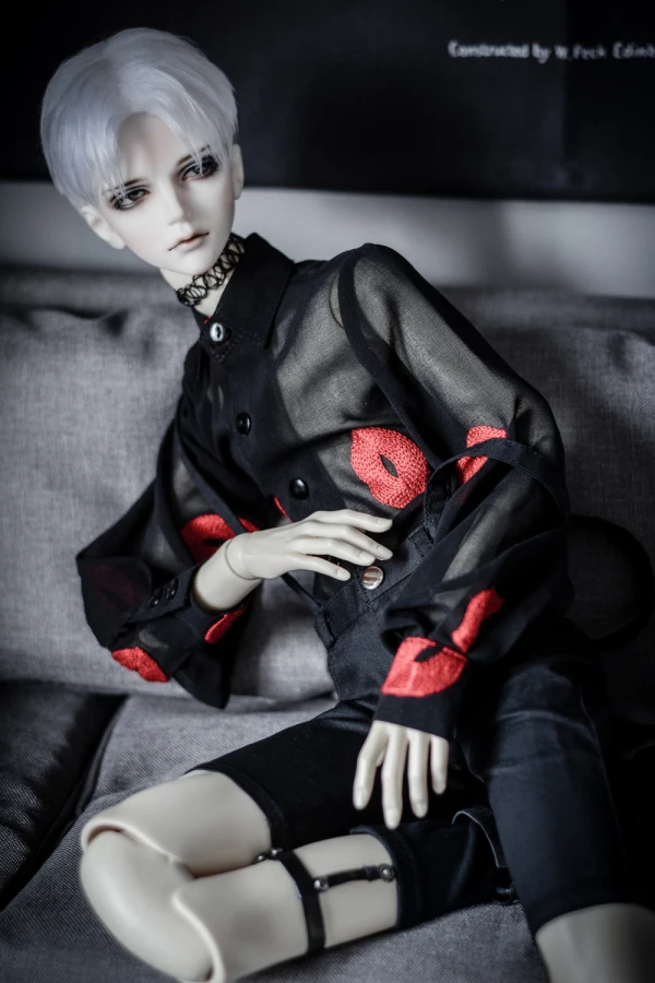 BJD doll dress lantern sleeve red lips crisp chiffon shirt 1/4 1/3 SD MSD SSDF fashionable sexy blouse accessories | Игрушки и хобби