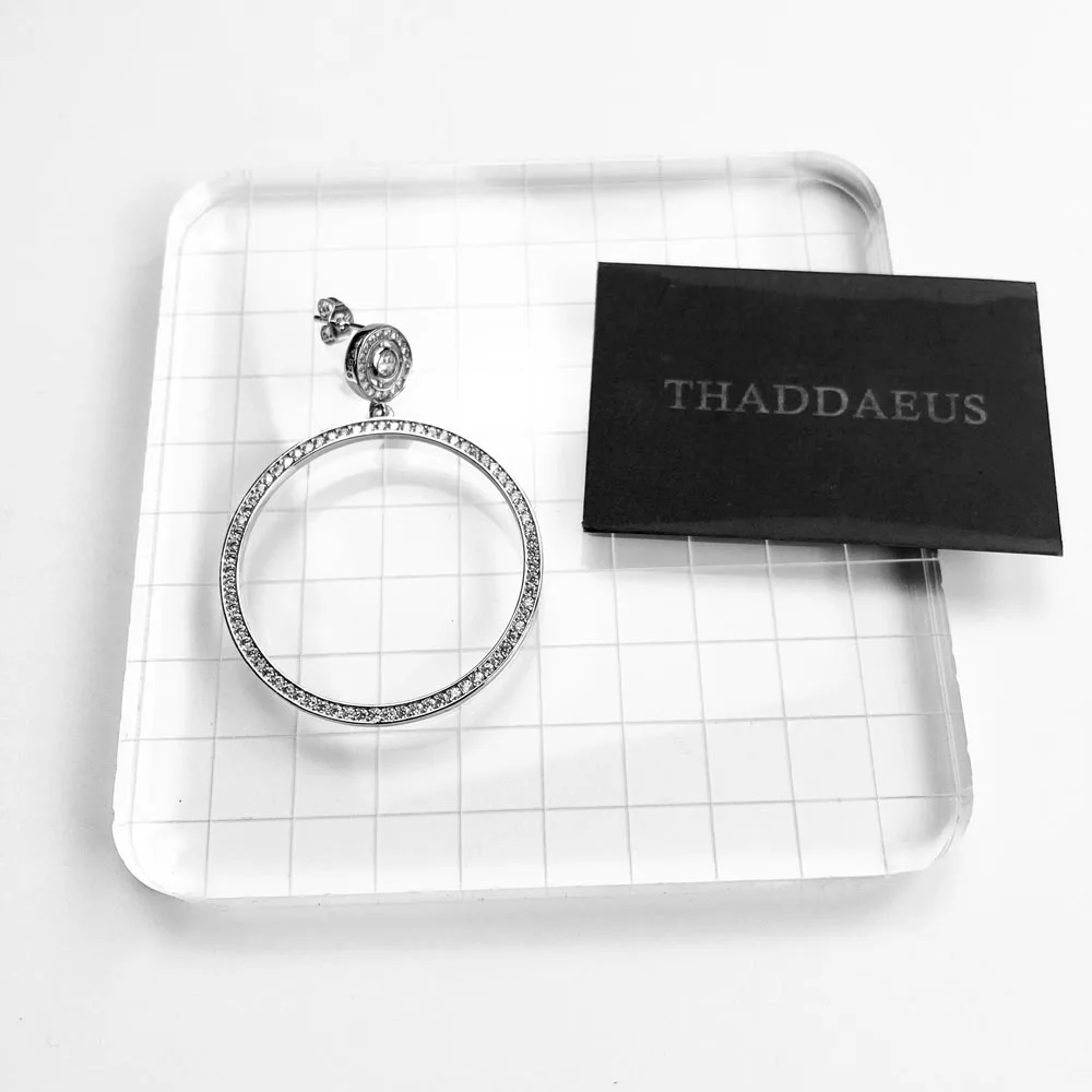 Круглые серьги-гвоздики, гламурные украшения в стиле Thomas Модные Качественные украшения для Для женщин, Ts подарок в 925 пробы серебро, Супер предложения