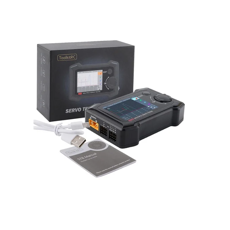 Новый ToolkitRC ST8 2 4 TFT 7-28V 8-канальный Servo интегрированный Тесты er независимых