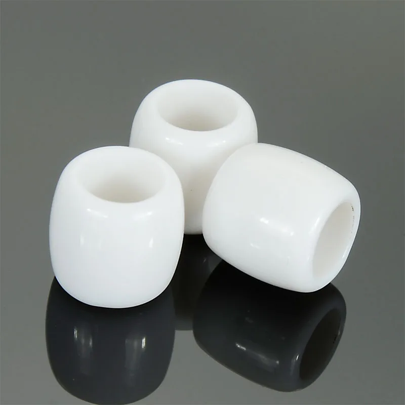 White Miasol, Новое поступление, 100 шт./лот, 11 мм, золотой рисунок, Акриловые Распорки, свободные, с большим отверстием, очаровательные бусины для рукоделия, изготовления ювелирных изделий - Цвет: White