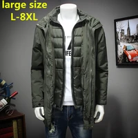 8xl new plus 7xl size 6xl polyester winter jackets and coats thick warm fashion casual handsome young men parka fit snow cold