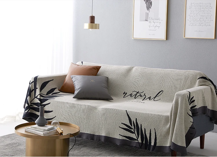 Одеяло в скандинавском стиле простой чехол для дивана одеяло трикотажное