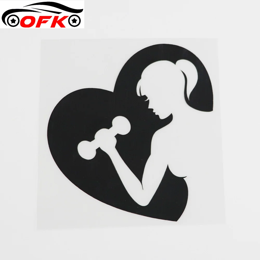 Виниловая наклейка на автомобиль OFK для тренажерного зала фитнеса клуба спорта