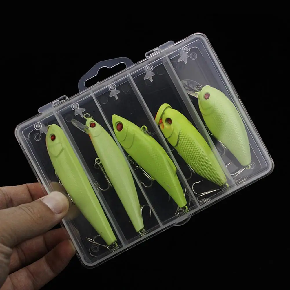 5 шт. световая приманка для рыбалки жесткая гольян искусственная кривошипный