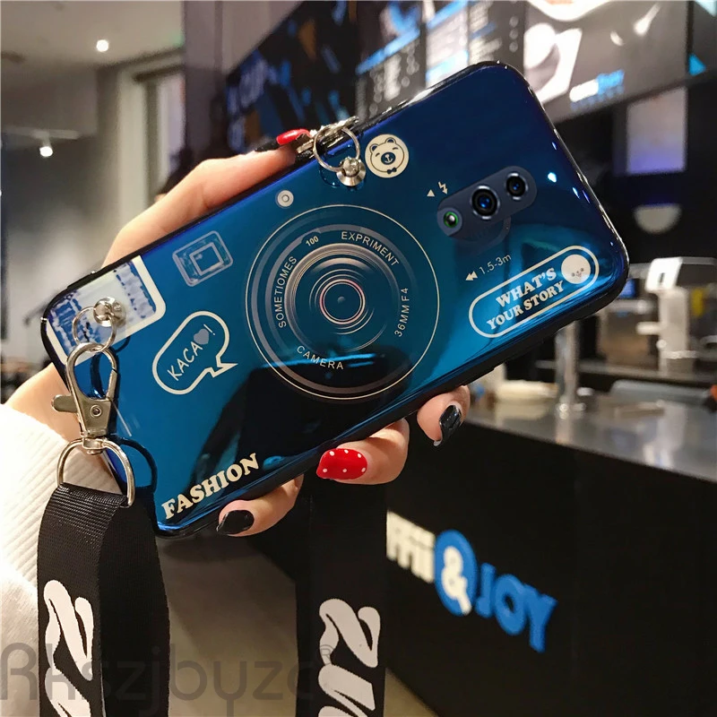 Phone case For OPPO R9 R9S R11 R11S F3 Plus R15 R17 Pro K1 A1 A1K A11K A9 A9X A5S A59S A75S Camera Soft tpu coque with Lanyard |