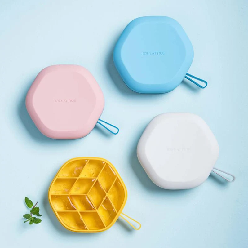 Силиконовый контейнер для хранения льда с шестигранной формы DIY приспособления