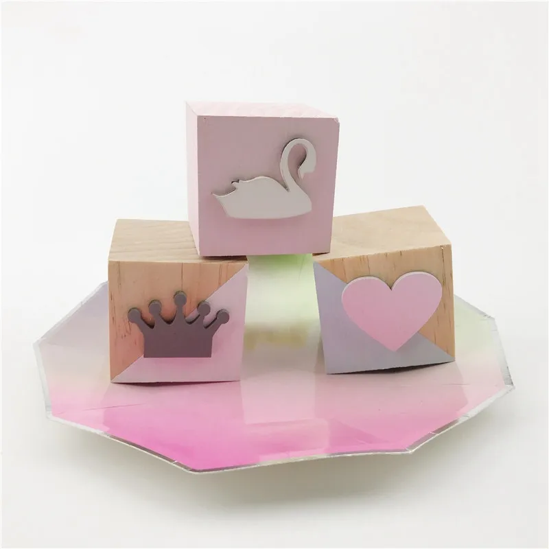 

Baby Room Cute Decoration Block Creative Pine Wooden Swan/Polar Bear Block Thing Baby Room Home Decoration Accessories