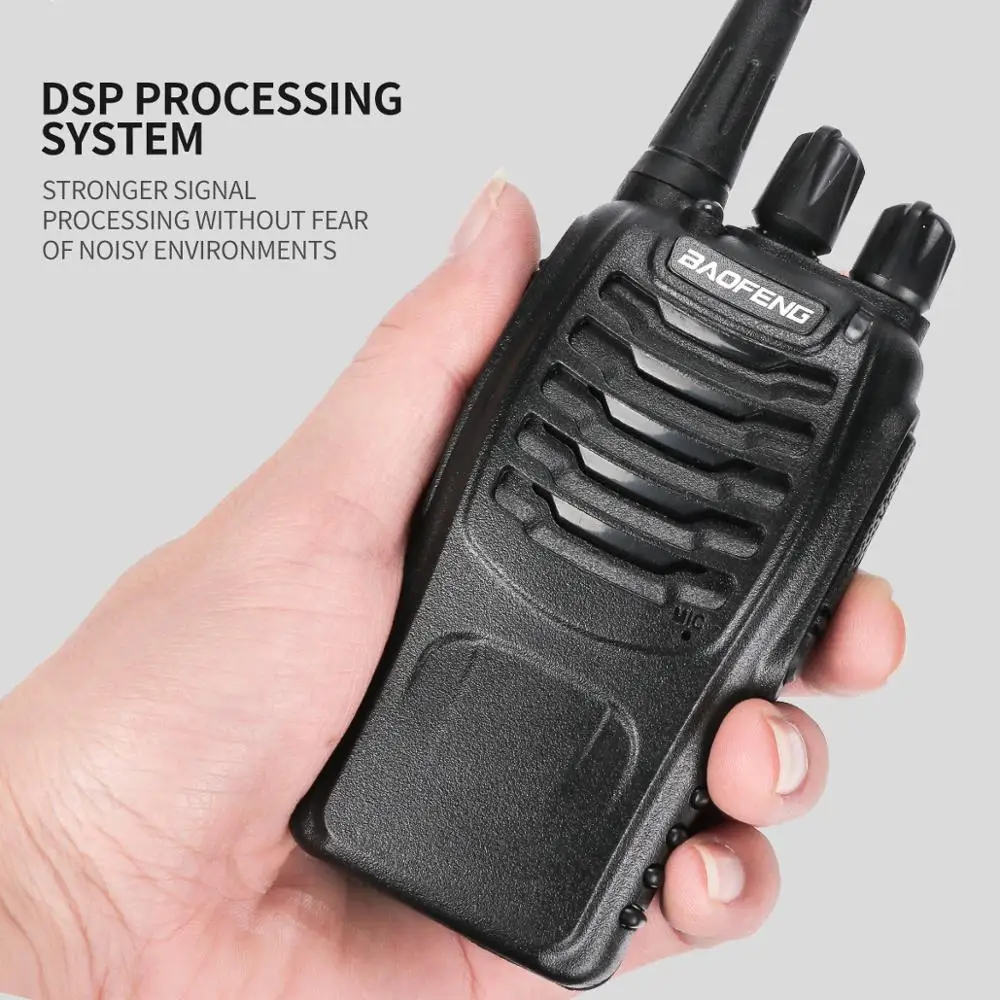 Baofeng BF-888S Walkie Talkie 2W Portable Handheld Baofeng 888s Wtih Earphone UHF 400-480MHz 16CH Two-way CB RadioTransceive