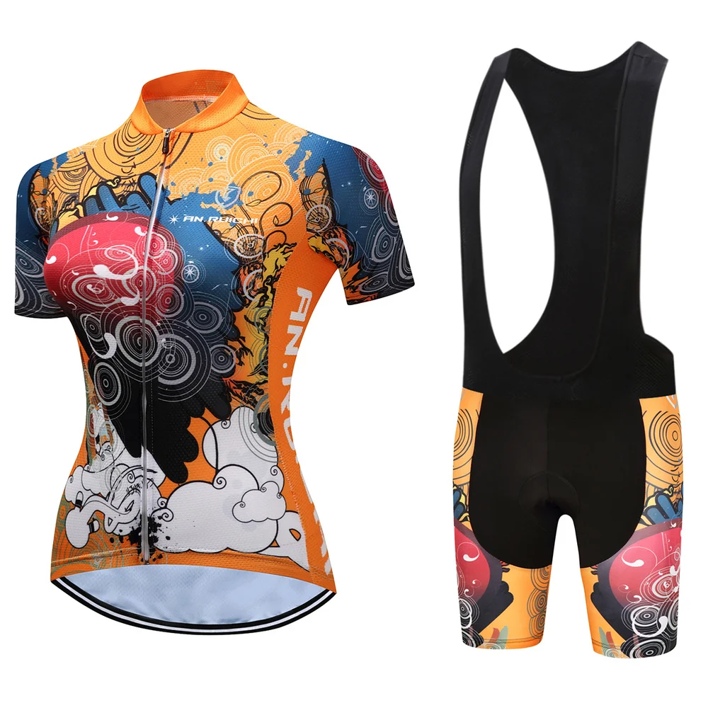 

2020 KRINEOS Mtb Cycling Clothing Sets Women Skinsuit Mtb Bicycle Clothing Uniform Triathlon Suit Bicycle Clothing Jerseys Kits