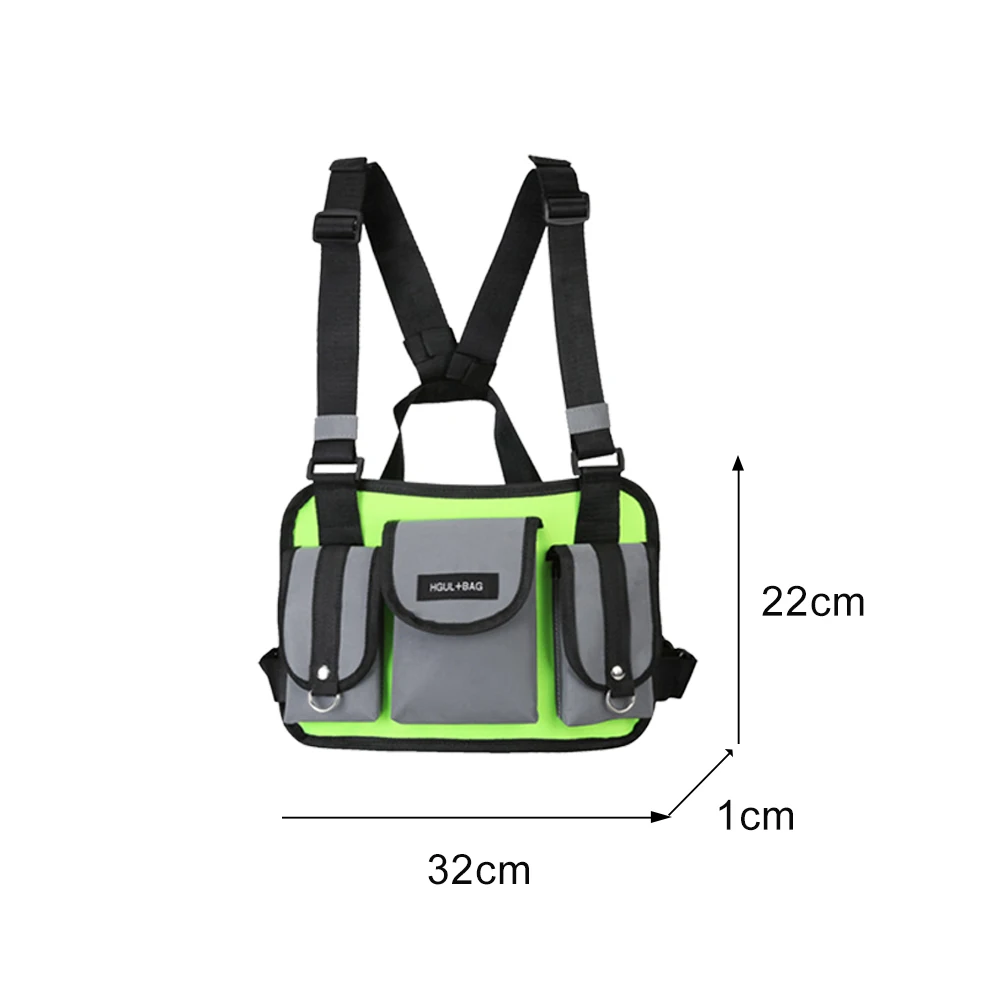 

Hit Color Chest Bags Oxford Shoulder Waist Packs Daily Streetwear Unisex ChestWaist Girl Cute Leisure Chest Pouch