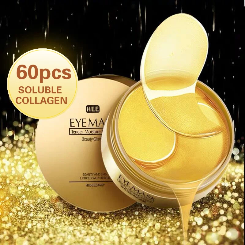 60 шт. увлажняющая маска для глаз с коллагеном патчи против морщин удаляют темные