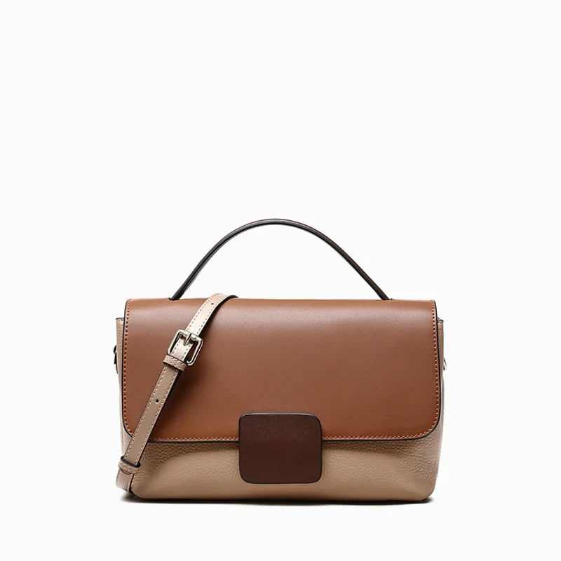 bags women's 2021 new simple leather messenger handbag Korean fashion handbag women's elegant retro female bag wallet