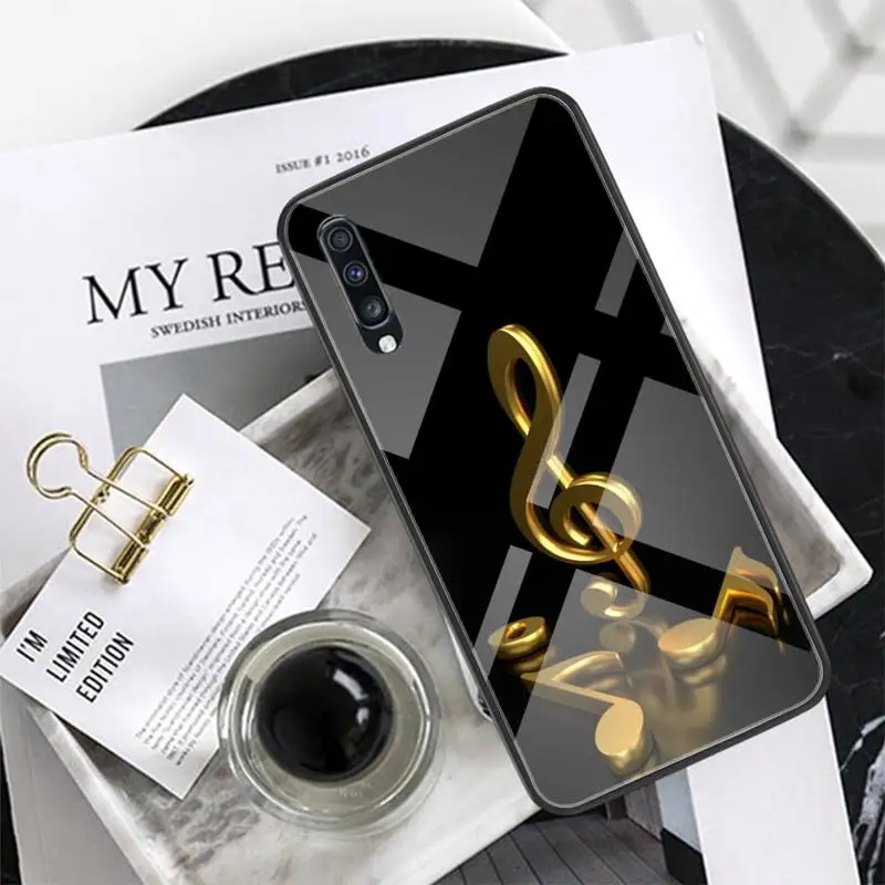 

Musical Glass Phone Case Back Shell For Xiaomi Redmi Note 7 5 4 6 6A Mi 8SE 8 6 Lite Mix 2 2s Note 3 Cover