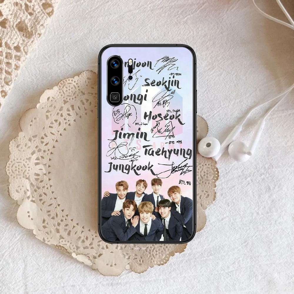 

Bangtan Boys kpop Phone Case For Huawei P Mate 10 20 30 40 Lite Pro smart Z 2019 nova 5t black Etui Tpu Waterproof Soft Coque
