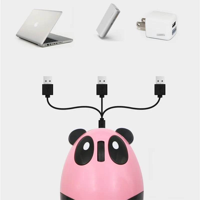 Компьютерная мышь Panda для девочек мультяшная розовая беспроводная USB оптическая
