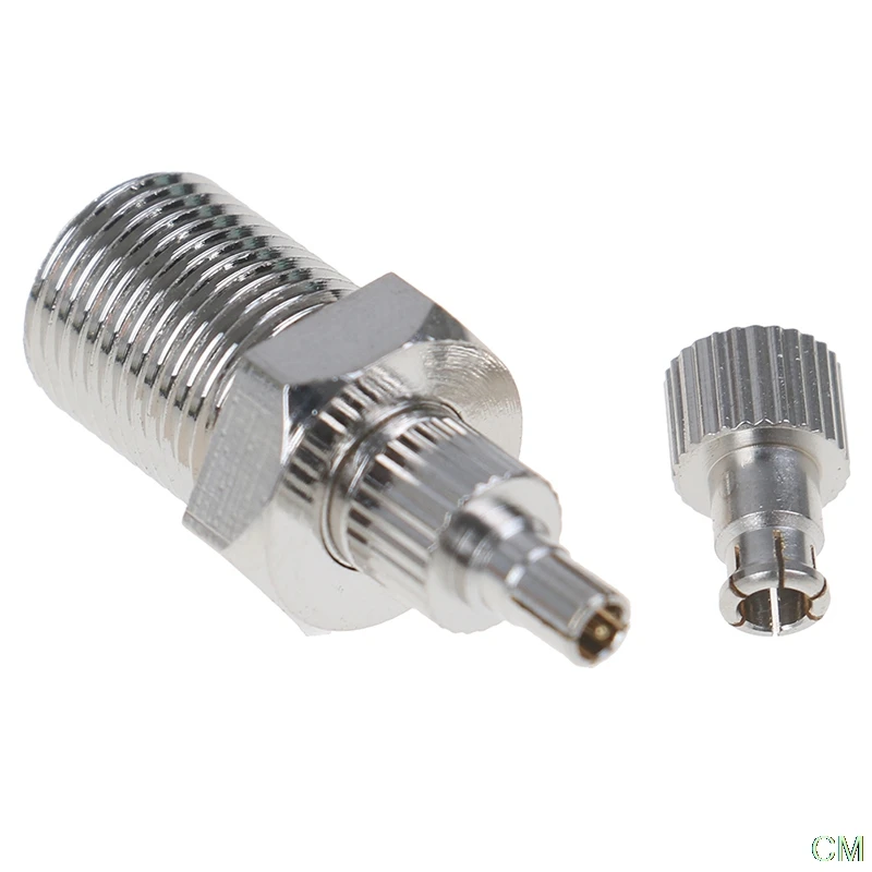 

Nickel Plated 26mm F Female To TS9 & CRC9 Male Plug Coaxial Adapter RF Connector